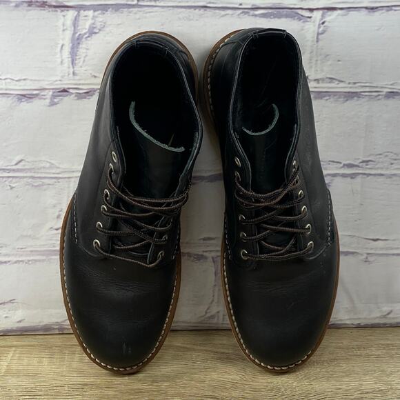 Red Wing 3450 6" Black Round Toe Work Boots Women's Size 6.5 Lace Up Leather USA - Picture 5 of 8